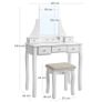 New Modern Dressing Table Set + Stool  - FREE P&P Image 7