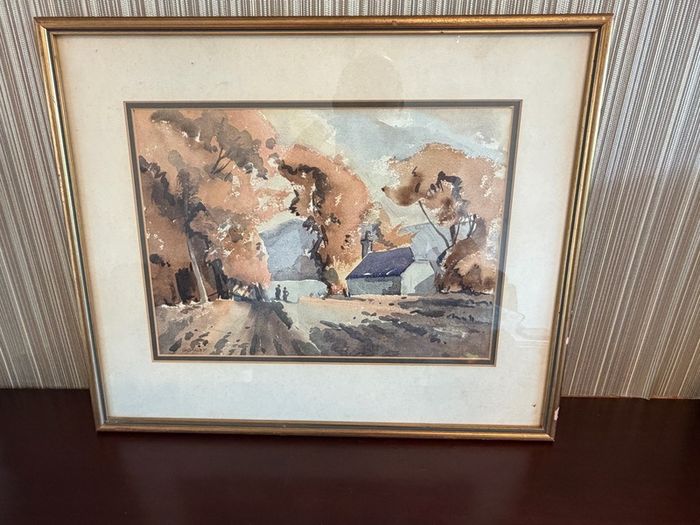 G. Oakley. 4 Original Watercolours. Framed. Irish Artist. Rural Scenes.