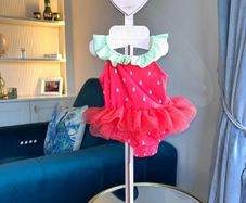 Baby Girls Cute Strawberry Tutu Swimsuit. Age 0-3 months / EU 56cm