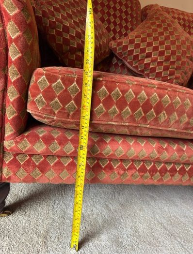 Love seat and wingback chair set