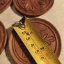Wood Flower Floral Coaster Set - Brass inlay - Bahamas Image 4