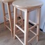 Pair of Wooden Stools Image 2