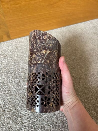 Handmade Soapstone Aroma Oil Burner and Tea Light/ Candle Holder