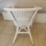 White Wicker Armchair - Solid & Comfortable Image 4