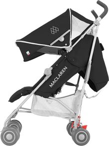 Maclaren Quest Umbrella Stroller - Black/Silver + FREE Univeral Gate Check Travel Bag
