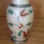 Vintage Enamelled Brass Vase and Jug Image 3
