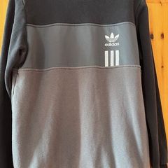 Adidas Black / Grey Sweater Jumper. Size Uk Medium  Great Quality & In  Great Used Condition.