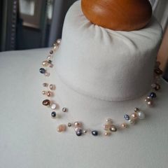 Jersey freshwater Multicoloured pearls