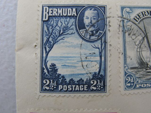 Stamps, Bermuda FDC 1936 Definitive Set