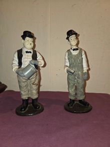 Vintage Laurel and Hardy Statues
