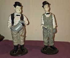 Vintage Laurel and Hardy Statues