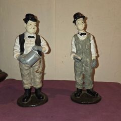 Vintage Laurel and Hardy Statues