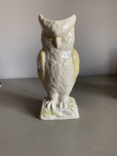 Vintage Belleek Figural Owl