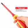 Electrician Repair Tools Kit 13pcs 1000V Changeable Insulated Screwdrivers Set with Magnetic Slotted Phillips Pozidriv Torx Bits Image 7