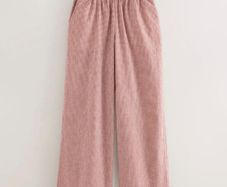 Next Red Gingham Wide Leg Trousers BNWT