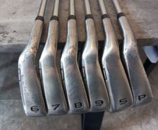 McGregor golf irons..Left handed clubs