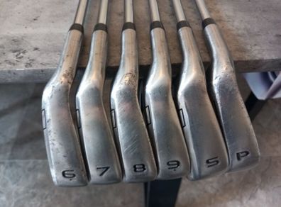 McGregor golf irons..Left handed clubs