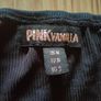 Black Cropped front ruched halter top, PINK VANILLA, Size 10 Image 6