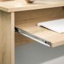 L-shaped computer table, desk, corner desk with 2 shelves, 60 x 30 cm keyboard shelf, for the office and study, 140 x 120 x 75 cm, oak-colored Image 4