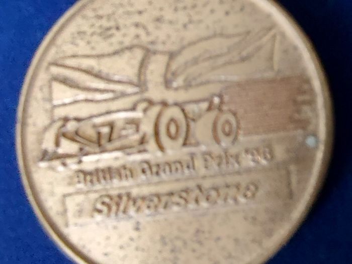 SILVERSTONE 31st British  Grand Prix medal 1996