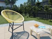 Garden Moon Chair Poly Rattan Beige