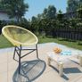 Garden Moon Chair Poly Rattan Beige Image 5