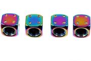 Aluminum Dice Tire Valve Alloy Caps Dustproof Car Truck Motocycle Bike Dice Wheel Stem Tyre Tire Wheel Stem Air Valve Dust Cap Cover
