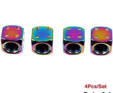 Aluminum Dice Tire Valve Alloy Caps Dustproof Car Truck Motocycle Bike Dice Wheel Stem Tyre Tire Wheel Stem Air Valve Dust Cap Cover