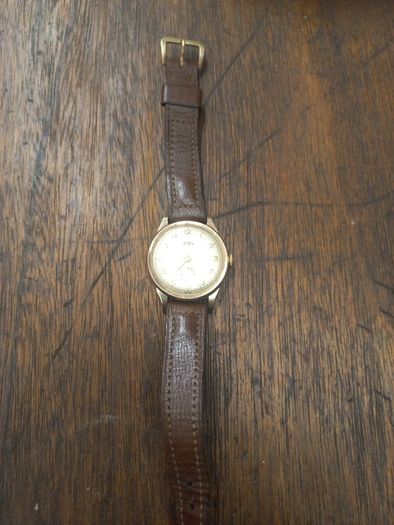 Antique Mens watch 18 caret Gold Trebex working perfectly very nice Watch