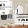 NEW SALE | Clothes Rail Stand Garment Coat Rack with Metal Shelf, Frame for Bedroom, Saving Space Clothes Rail,1.5m Image 6