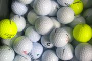 50 used mixed brand golf balls