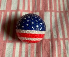 American Themed golf ball