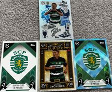 4 sporting Portugal match attax cards
