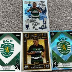 4 sporting Portugal match attax cards