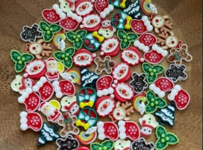 small christmas charms - luminous - diy
