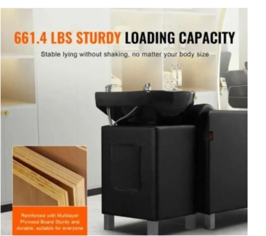 Professional Salon Spa Shampoo Backwash Chair