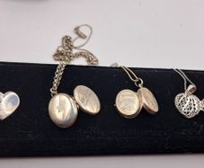 sterling silver locket necklace