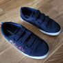 Next Navy Blue Transport Shoes - Boys UK 13 / EU 32 - Standard Fit (F) - Strap Touch Fastening - Textile Trainers Image 5