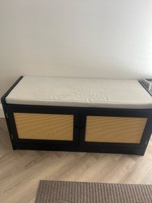 Lowest price! Need gone asap! Wooden shoe storage bench