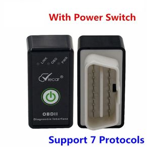 V2.1 Super MINI ELM327 Viecar Bluetooth 2.0 OBD2 Auto Diagnostic Interface Viecar ELM 327 With Power Switch