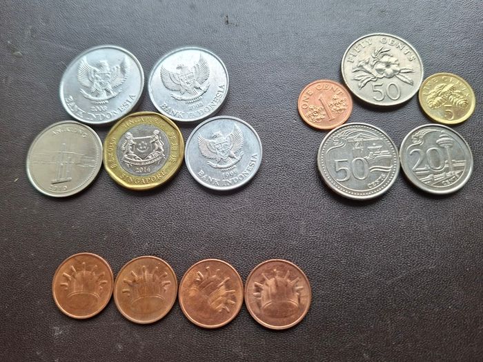Indonesia&Malaysia&Singapore. Lot of 14 coins (1987-2014)
