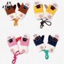Fleece Lined Mittens with String Image 3