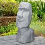 Easter island head figure Moai Rapa NUI Head Figurine High , cast stone resin Image 2