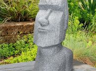 main image for ad Easter island head figure Moai Rapa NUI Head Figurine High , cast stone resin