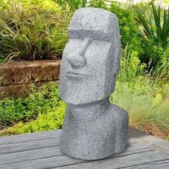 Easter island head figure Moai Rapa NUI Head Figurine High , cast stone resin