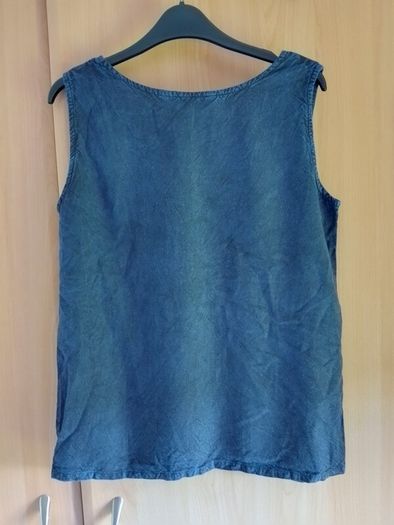 Embroidered dark blue vintage o.p.a. ladies top, never worn, size M.