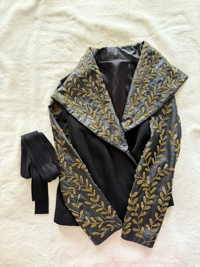 Black Gold Embroidered Jacket
