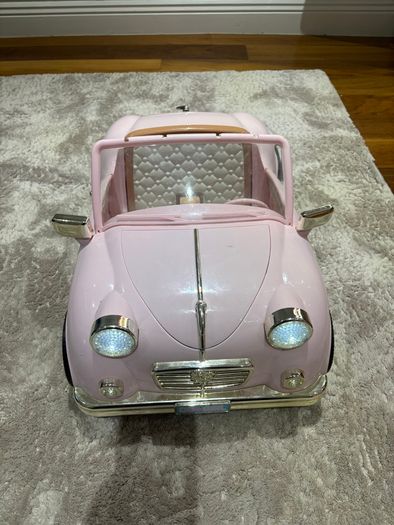 Our Generation pink convertible doll car