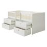 FLEXA Freja Mid-height Bed with Ladder + Built-in Storage | White Image 6