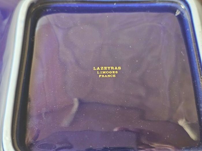 Limoges Cobalt Blue Dish